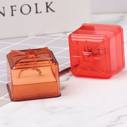 Color Transparent Acrylic Ring Box