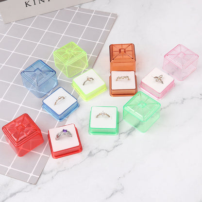 Color Transparent Acrylic Ring Box