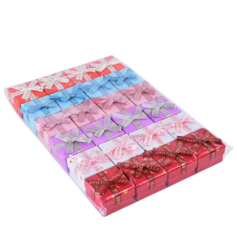 B1522-X4 Cajas para anillos de moda, precio por 24 piezas.