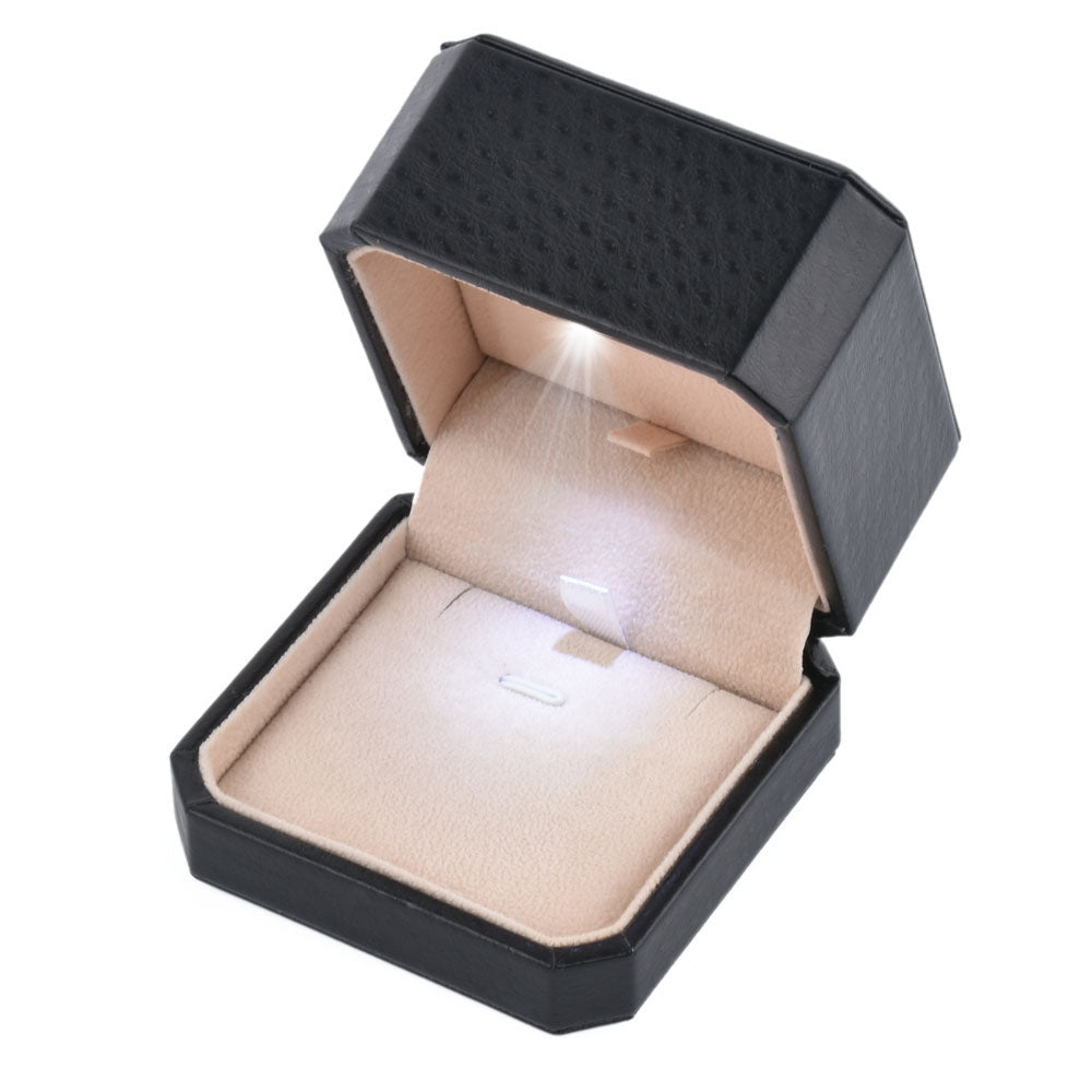 Cajas colgantes con luz LED negra, precio por 12 piezas