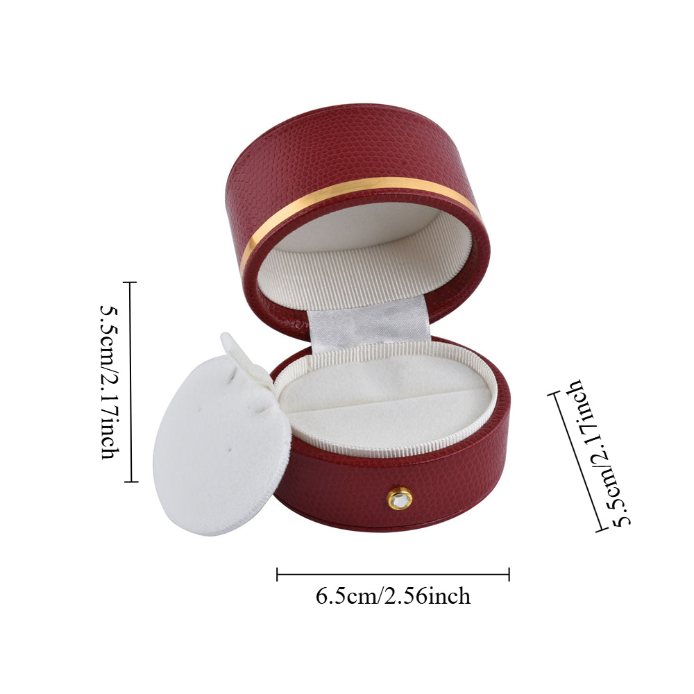 Red Oval Luxury Jewelry Box, Price for 12 Pcs