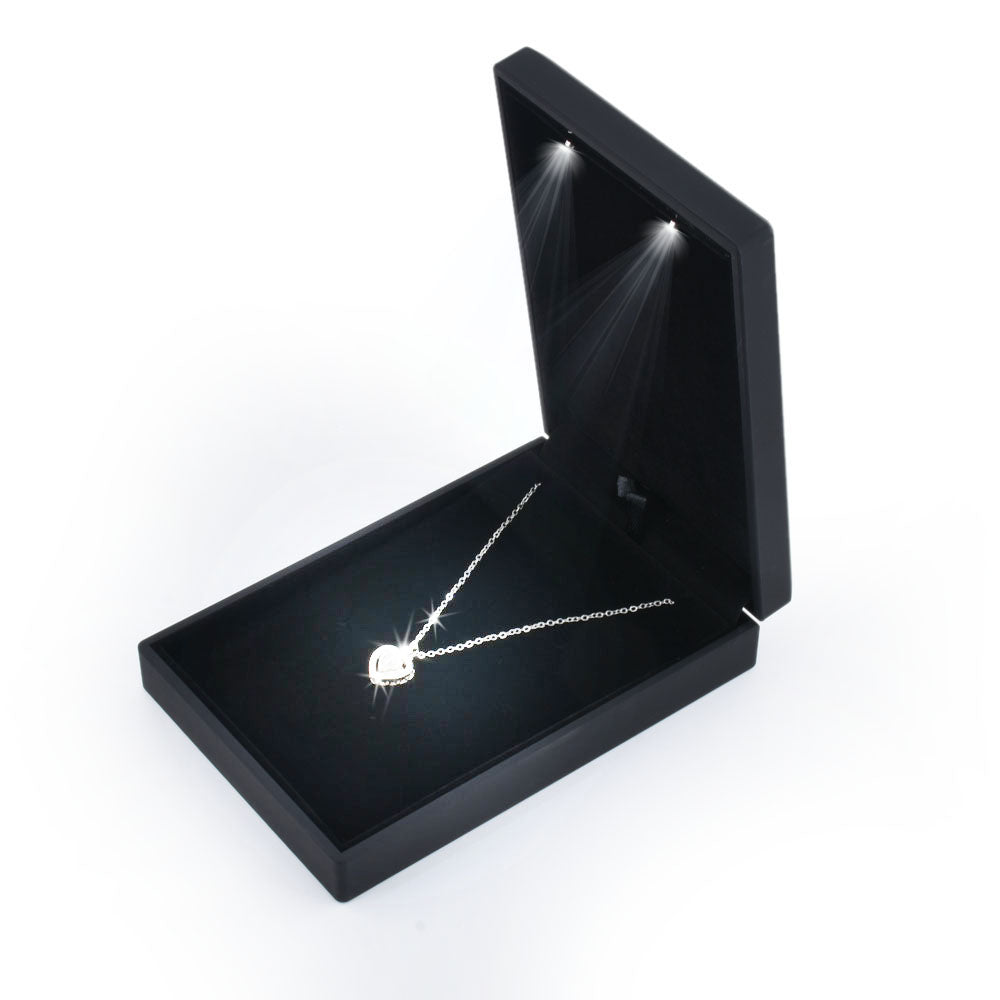 Popular-Selling Black Square Shaped Led Jewelry Boxes,Price For 1 Pack