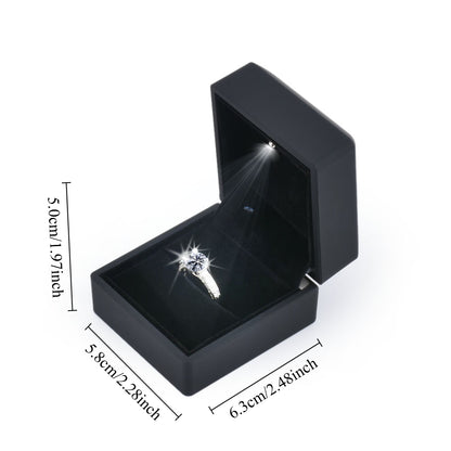 Popular-Selling Black Square Shaped Led Jewelry Boxes,Price For 1 Pack