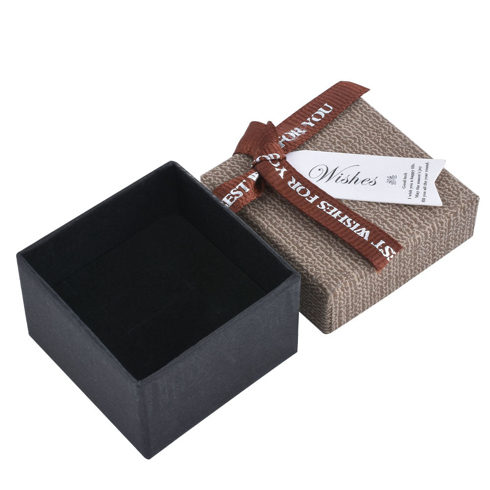 B1522-X5 Cajas de cartón para anillos de moda con 6 colores, precio por 24 piezas