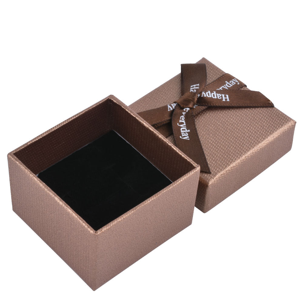 B1522-X8 Cajas para anillos con pajarita de moda con 6 colores, precio por 24 piezas.