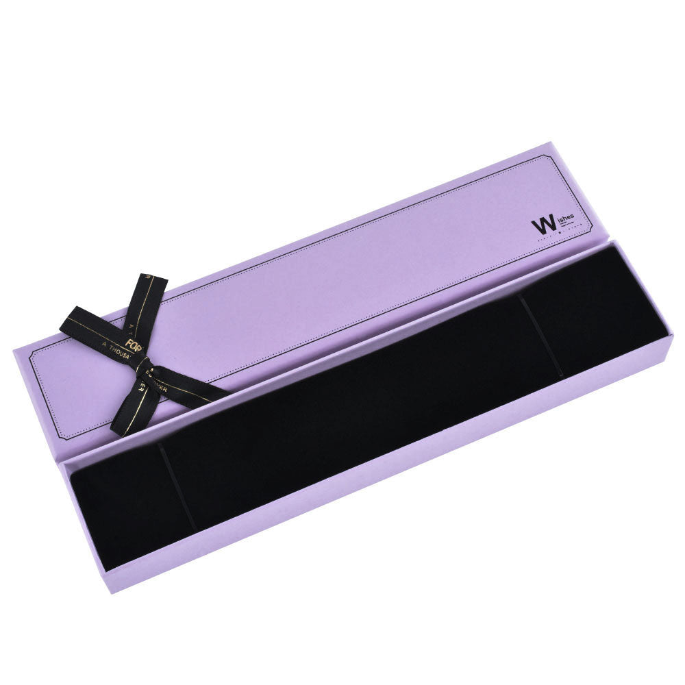 B1582-X7 Fashion 6 Colors Necklace Boxes with Ribbon, Price for 12 PCS.