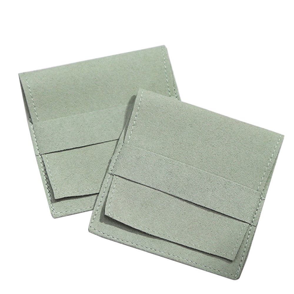 Green Suede Pouch， Price for 10Pieces