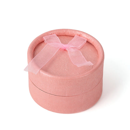 Round Pink Fashion Ring Boxes, Price For 30PCS