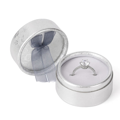 Round Silver Fashion Ring Boxes, Price For 30PCS