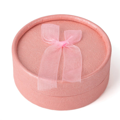 Round Pink Fashion Jewelry Boxes,Price For 12PCS