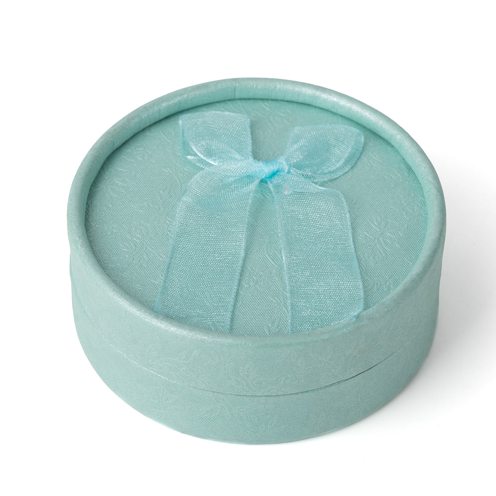 Round  Fashion Blue Jewelry Boxes，Price For 12PCS