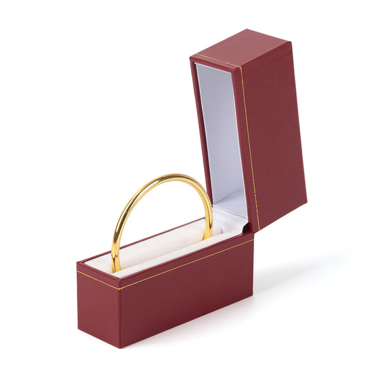 Red Bangle Box With Gold Trim, Price For 12PCS