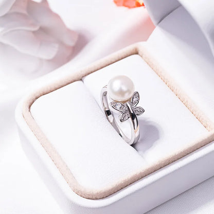 S925 pure silver pearl ring, female niche design, light luxury, high-end feeling, cool style, Instagram trendy fashion