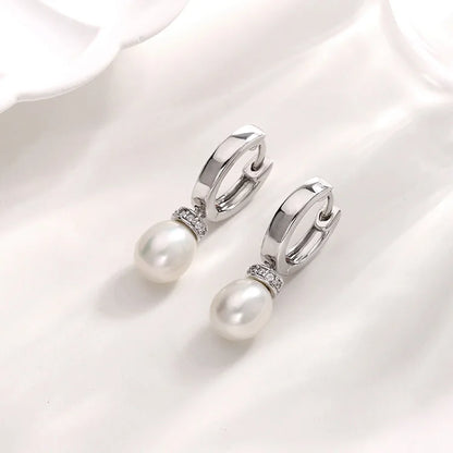 Wholesale original gold plated 18k 925 sterling silver jewelry freshwater pearl studs earrings for women design luxury