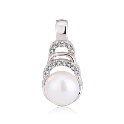 Wholesale Custom 925 Sterling Silver Cultured Freshwater Pearl Pendant for Girls