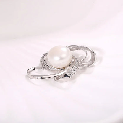 Modern custom single freshwater pearl dainty silver pendant for chains