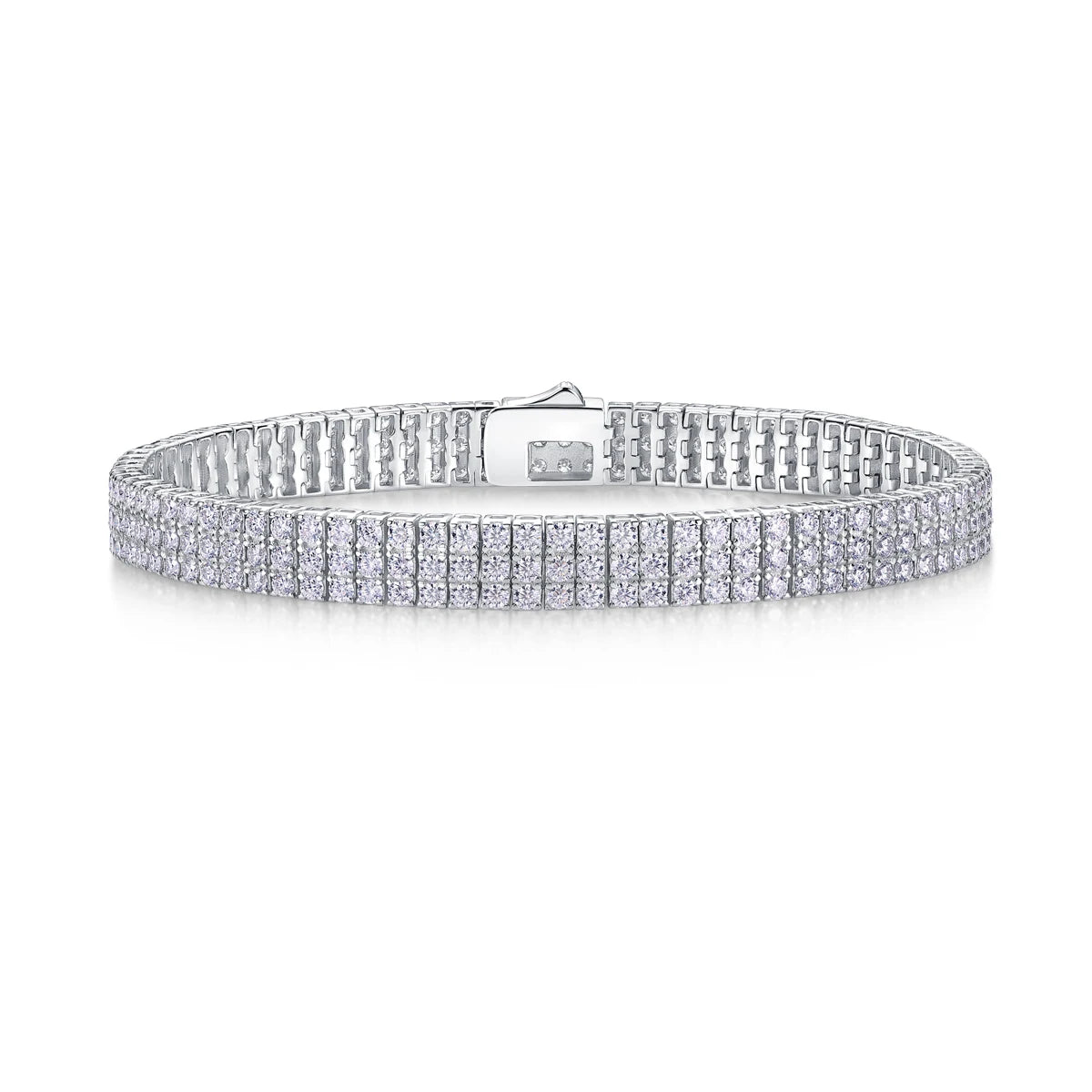 Factory Price Jewelry Luxury 925 Sterling Silver VVS Moissanite Diamond Iced Out  Link Bracelet L240113555-20