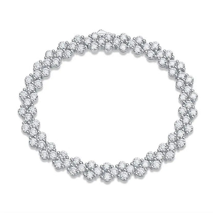 Moissanite Cuban Bracelet, 925 Silver Cuban Chain for Men & Women, Ideal for Engagement & Parties