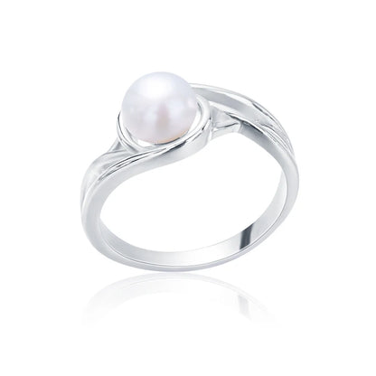 S925 pure silver pearl ring, female niche design, light luxury, high-end feeling, cool style, Instagram trendy fashion