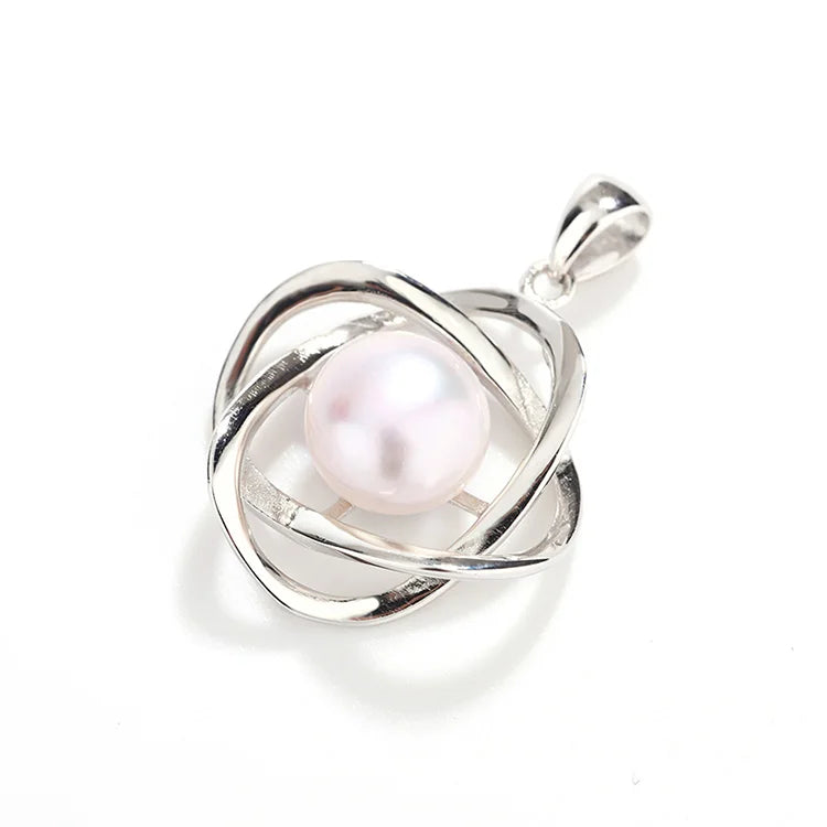 Wholesale custom ladies necklace logo modern pearl charm pendant