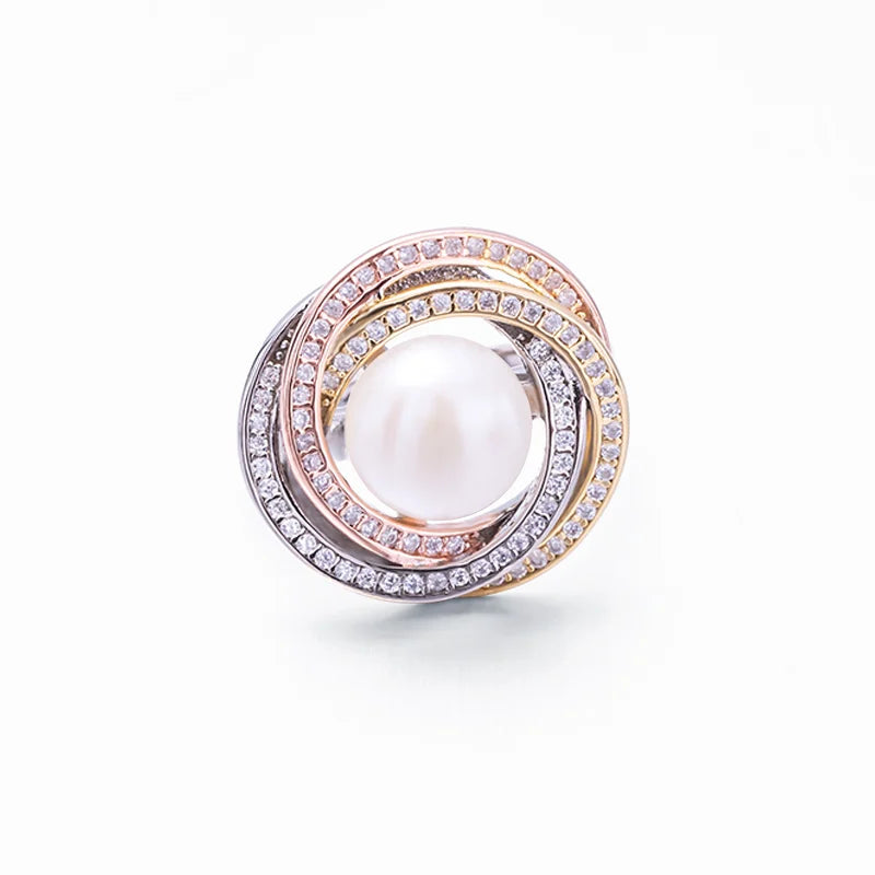 S925 pure silver pearl ring, female niche design, light luxury, high-end feeling, cool style, Instagram trendy fashion