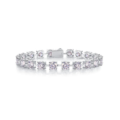 Luxury Moissanite Diamond Chain Tennis Bracelet 925 Sterling Silver for Women Fine Jewelry Bracelets & Bangles