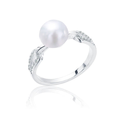 S925 pure silver pearl ring, female niche design, light luxury, high-end feeling, cool style, Instagram trendy fashion