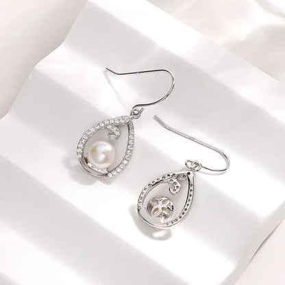 Wholesale custom logo oem high quality 925 sterling silver jewelry accessories pearl stud earings