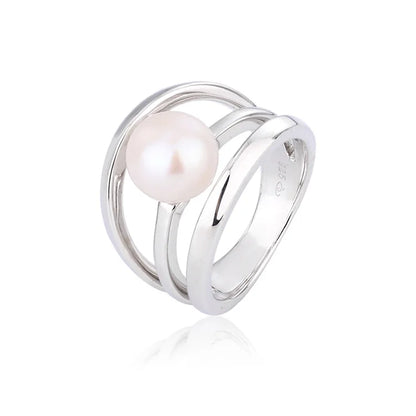 Finger custom cool bulk fashion jewelry 925 sterling silver design freshwater pearl rings for women lady