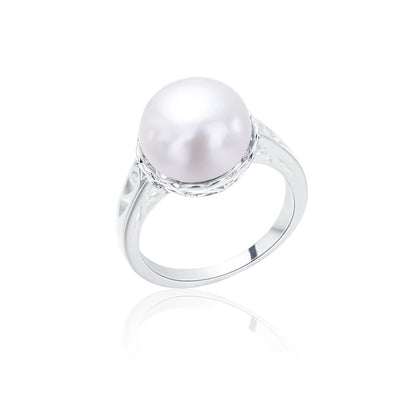 S925 pure silver pearl ring, female niche design, light luxury, high-end feeling, cool style, Instagram trendy fashion