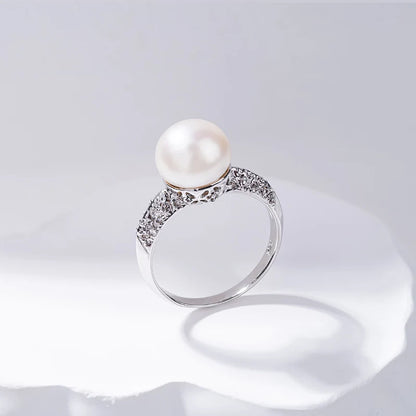 S925 pure silver pearl ring, female niche design, light luxury, high-end feeling, cool style, Instagram trendy fashion