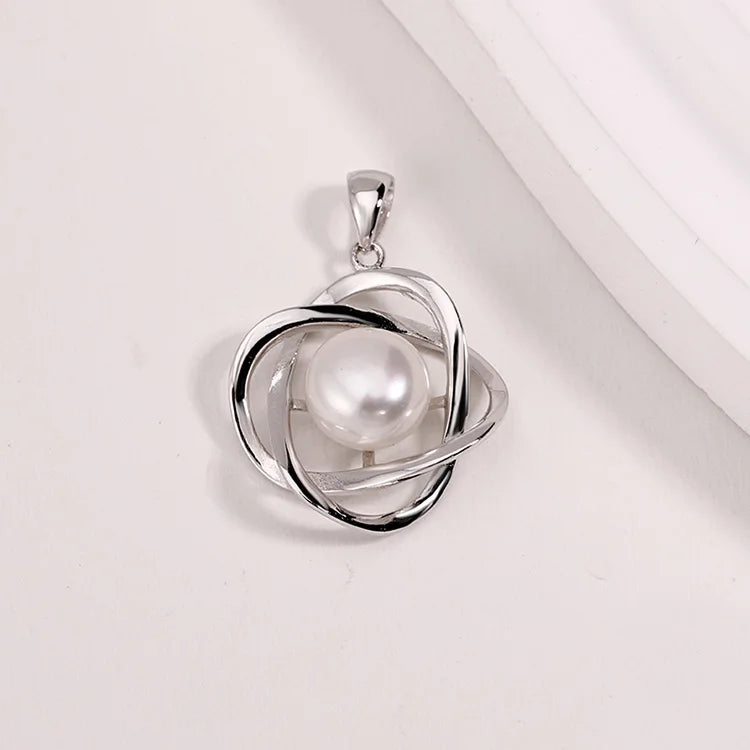 Wholesale custom ladies necklace logo modern pearl charm pendant