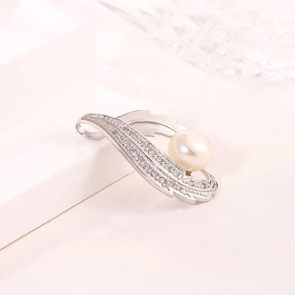 Custom ladies 925 sterling silver vintage freshwater single pearl pendant for jewelry making