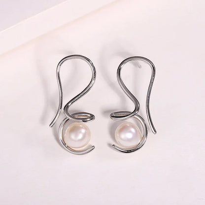 Wholesale bulk luxury 925 sterling silver fine women jewelry fashion pearl stud earrings with zircon diamond