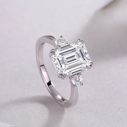 Best Selling Classics Design Moissanite  Ring Silver Jewelry Women Gift  Party Sterling Stone Wedding Technology party