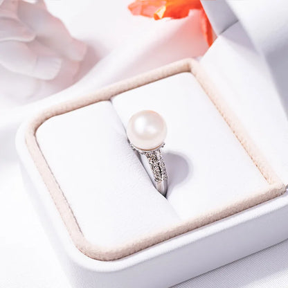 S925 pure silver pearl ring, female niche design, light luxury, high-end feeling, cool style, Instagram trendy fashion