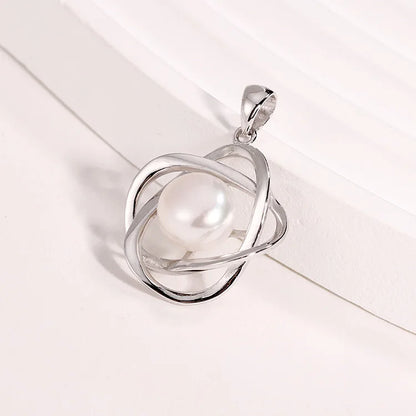 Wholesale custom ladies necklace logo modern pearl charm pendant