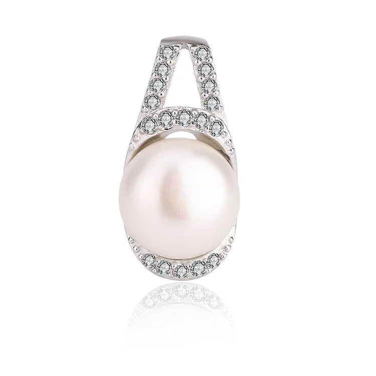 Special original design real huge freshwater single pearl charm sterling silver pendant