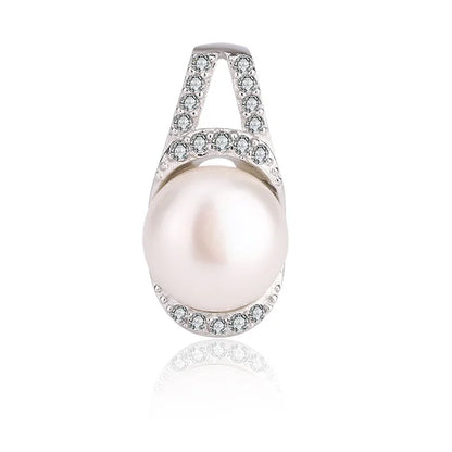 Special original design real huge freshwater single pearl charm sterling silver pendant