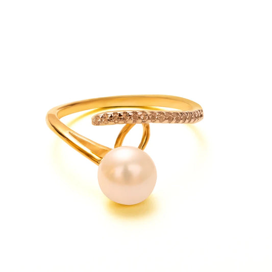 S925 pure silver pearl ring, female niche design, light luxury, high-end feeling, cool style, Instagram trendy fashion