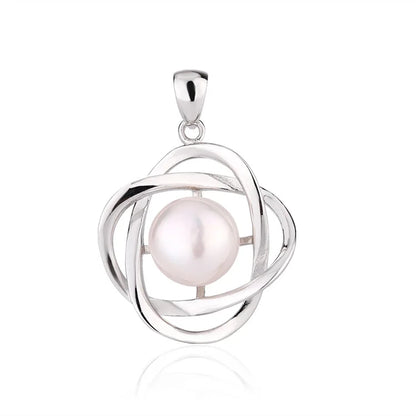 Wholesale custom ladies necklace logo modern pearl charm pendant