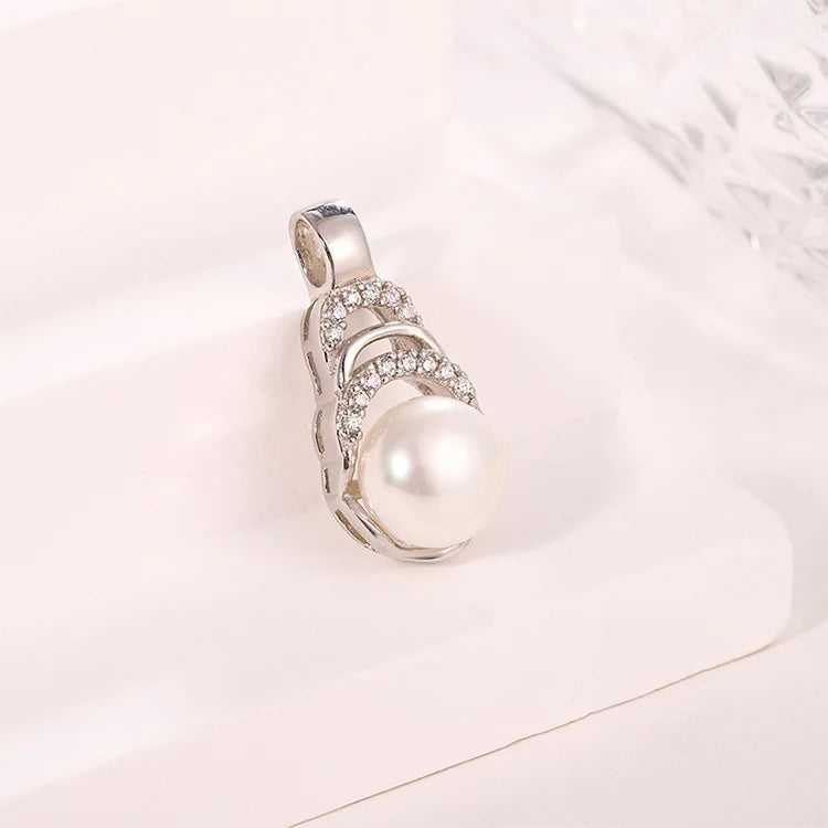 Wholesale Custom 925 Sterling Silver Cultured Freshwater Pearl Pendant for Girls