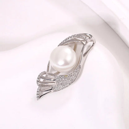 Custom design jewelry manufacturer pure 925 sterling silver single cultured freshwater pearl pendant