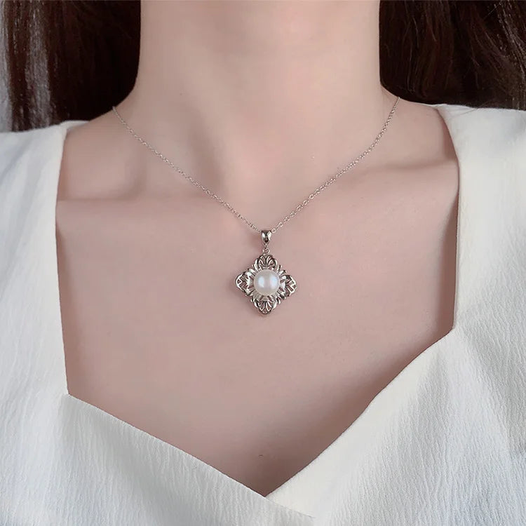 Custom made wholesale price 925 silver women pearl jewelry pendant for gifts