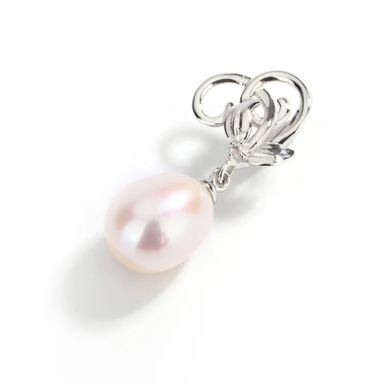 Custom jewelry making sterling silver fashion jewelry natural drop pearl universal pendant setting pearl