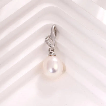 Custom wholesale fine jewelry sterling silver women pendant with cultured freshwater pearl