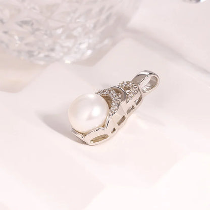 Wholesale Custom 925 Sterling Silver Cultured Freshwater Pearl Pendant for Girls