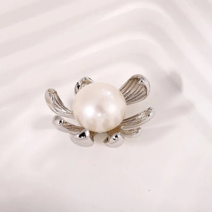 Custom made fashion pearl and diamond 925 sterling silver necklace pendant