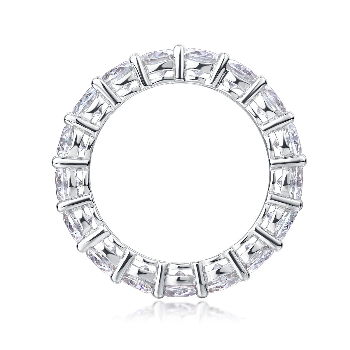 Best Selling Classics Design Moissanite Eternity Ring Silver Jewelry Women Gift  Party Sterling Stone Wedding Technology party