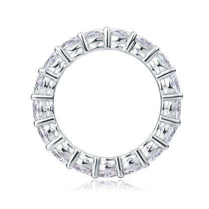 Best Selling Classics Design Moissanite Eternity Ring Silver Jewelry Women Gift  Party Sterling Stone Wedding Technology party